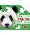 Puzzle da 24 Pezzi Sagomato - I Am Panda