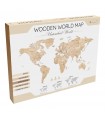 Mappa del Mondo in Legno - Untouched World - Medium