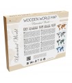 Mappa del Mondo in Legno - Untouched World - Medium