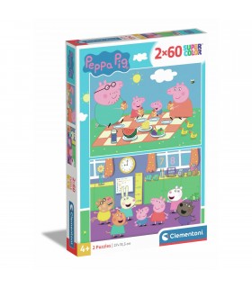 2 Puzzle da 60 Pezzi - Peppa Pig