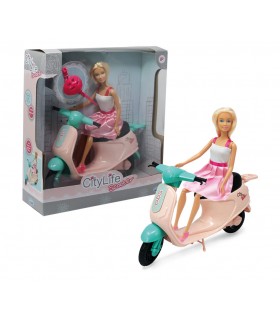 City Life - Scooter con fashion doll da 29 cm