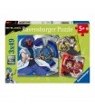 3 Puzzle da 49 Pezzi Quadrato - Beyblade