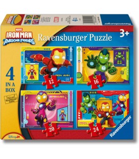 4 Puzzle da 24 o meno pezzi - Iron Man e i suoi Amici Fantastici
