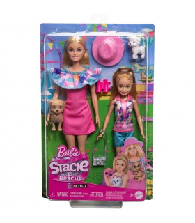 Barbie Stacie Set di Bambole con Cagnolini