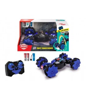 Dickie - RC Twist Transformer, 2 canali, 2,4GHz, Luci, Funzione Flip, 10 km/h