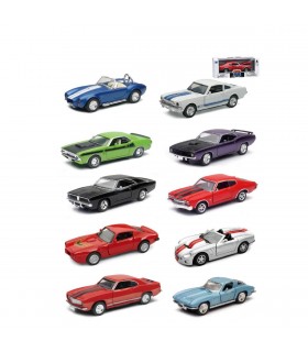 1:32 Diecast US Muscle Car (Modello Assortito Casualmente tra 10 Opzioni)