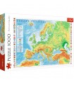 Puzzle da 1000 Pezzi - Mappa Fisica d'Europa
