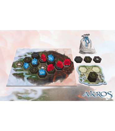 Akros - Gioco da Tavolo Asimmetrico per 2 Giocatori | Strategia, Controllo Area, 30 Minuti di Sfida | Edizione Italiana
