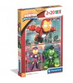2 Puzzle da 20 Pezzi - Iron Man Awesome Friends