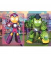 2 Puzzle da 20 Pezzi - Iron Man Awesome Friends
