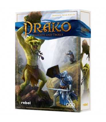 Drako - Cavalieri & Troll: Gioco da Tavolo Strategico per 2 Giocatori, Avventura Fantasy, Combattimento e Gestione Carte, 30 Min