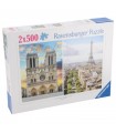 2 Puzzle da 500 Pezzi - Gita a Parigi