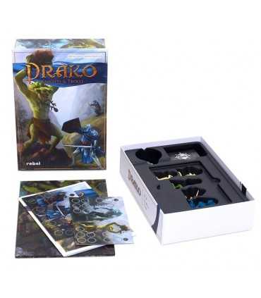 Drako - Cavalieri & Troll: Gioco da Tavolo Strategico per 2 Giocatori, Avventura Fantasy, Combattimento e Gestione Carte, 30 Min