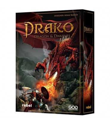 Drako: Dragon & Dwarves - Gioco Asimmetrico per 2 Giocatori, Avventure Fantasy di Strategia e Combattimento, 30 Minuti di Divert