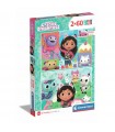 2 Puzzle da 60 Pezzi - Gaby's Dollhouse