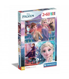 2 Puzzle da 60 Pezzi - Frozen 2