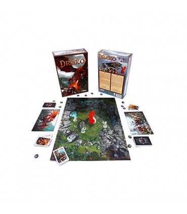 Drako: Dragon & Dwarves - Gioco Asimmetrico per 2 Giocatori, Avventure Fantasy di Strategia e Combattimento, 30 Minuti di Divert