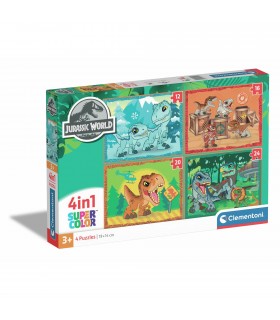 4 Puzzle in 1 - Jurassic World