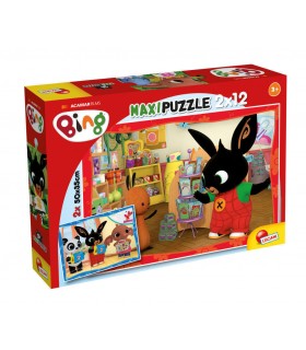 2 Puzzle da 12 Pezzi Maxi - Bing: A Scuola