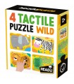 4 Puzzle in 1 - 4 Tactile Puzzle Wild