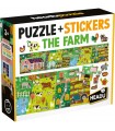 Puzzle da 45 Pezzi - Puzzle + Stickers: The Farm