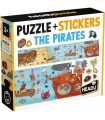 Puzzle da 45 Pezzi - Puzzle + Stickers: The Pirates