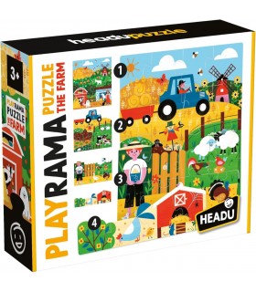 4 Puzzle in 1 - Playrama: Puzzle The Farm