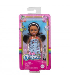 Barbie - Bambola Chelsea Abito Azzurro Arcobaleni e Dolci