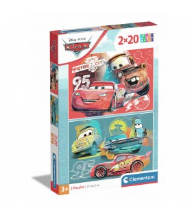 2 Puzzle da 20 Pezzi - Cars