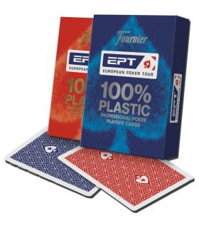 Carte Formato Poker EPT 100% Plastic Asst.