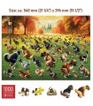 Puzzle da 1000 Pezzi in Legno - Puppies' Poopies