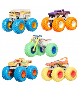 Hot Wheels - Monster Trucks-  1:64 Glow-in-the-Dark Singles Asst