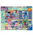 4 Puzzle da 100 Pezzi - Lilo & Stitch