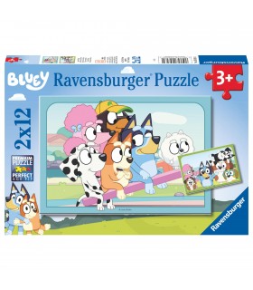 2 Puzzle da 12 Pezzi - Bluey