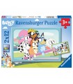 2 Puzzle da 12 Pezzi - Bluey