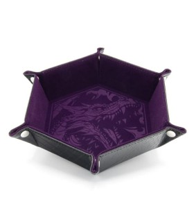 CritStones Foldable Dice Tray - Dragon Skin Edition - Purple