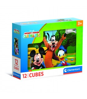  Cubi - 12 Pezzi - Mickey Mouse Club House
