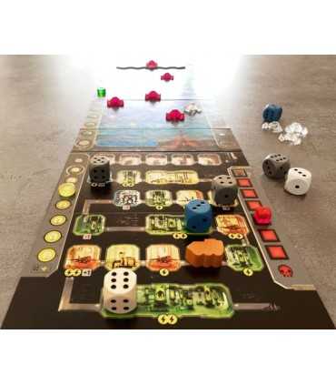 Under Falling Skies - Gioco da Tavolo di Strategia in Solitario | Difendi la tua Città | Piazzamento Dadi | 1 Giocatore, 40 Min