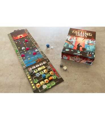 Under Falling Skies - Gioco da Tavolo di Strategia in Solitario | Difendi la tua Città | Piazzamento Dadi | 1 Giocatore, 40 Min