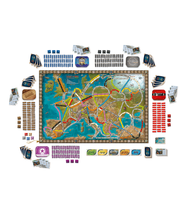 Ticket to Ride: Europa - 15° Anniversario Asmodee | Gioco da Tavolo per 2-5 Giocatori, Divertimento per Famiglie e Collezionist