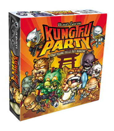 Kung Fu Party - Gioco di Società di Battaglia Epica per 2-10 Giocatori, Durata 30 Minuti, a Partire da 8 Anni, di Demis Savini