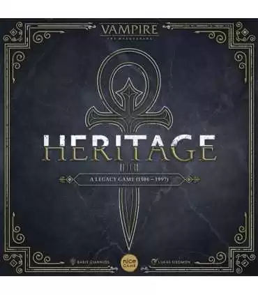 Vampiri: The Masquerade - Heritage (Scatola Nera) - Gioco da Tavolo Horror Strategico per 2-4 Giocatori, 60 Minuti di Gioco