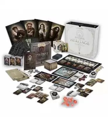 Vampiri The Masquerade: Heritage Kickstarter Edition - Gioco da Tavolo Horror Legacy per 2-4 Giocatori, 60 Minuti di Strategia!