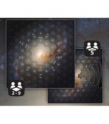 Eclipse - Second Dawn for the Galaxy - Gamemat in neoprene bifacciale 90x90 cm per 2-9 giocatori, custodia inclusa - Uplay Edizi