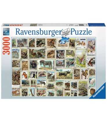 Francobolli degli Animali - puzzle 3000 pezzi