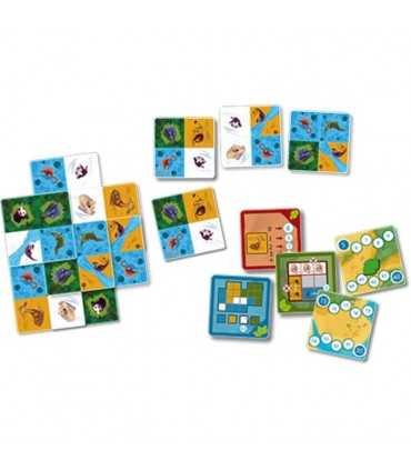 Nimalia - Gioco di Piazzamento Tessere per Famiglie, Costruisci la Tua Riserva Animale, 2-4 Giocatori, 30 Minuti di Divertimento