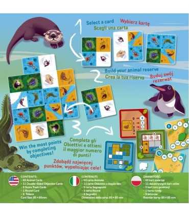 Nimalia - Gioco di Piazzamento Tessere per Famiglie, Costruisci la Tua Riserva Animale, 2-4 Giocatori, 30 Minuti di Divertimento