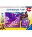 3 Puzzle da 49 Pezzi - Creature Mitologiche