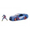 Hollywood Rides - Marvel: Ford Mustang GT del 2006 con Captain America (Scala 1:24)