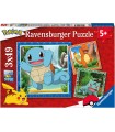 3 Puzzle da 49 Pezzi - Pokémon